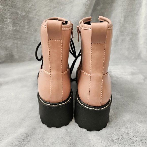 New Madden Girl Women's Pink/Black Boot Size 6M - Picture 5 of 7